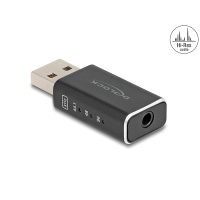 Delock USB Gaming DAC 24 Bit / 96 kHz High Res Audio