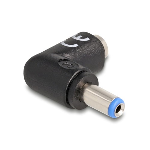 Delock DC Adapter 5.5 x 2.1 mm male to 5.5 x 2.1 female 90° angled