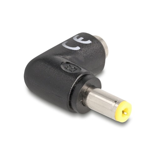 Delock DC Adapter 5.5 x 2.5 mm male to 5.5 x 2.5 female 90° angled