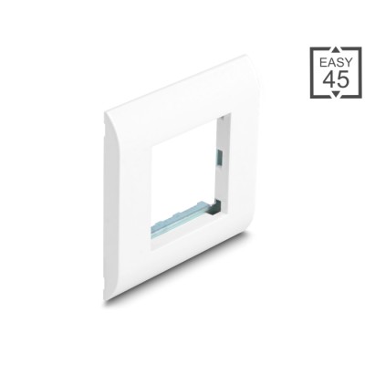 Delock Easy 45 Module Holder with Frame 80 x 80 mm white