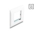 Delock Easy 45 Module Holder with Frame 80 x 80 mm white