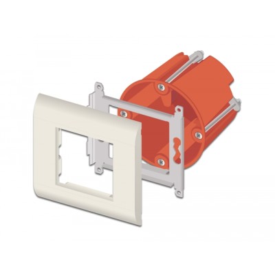 Delock Easy 45 Module Holder with Frame 80 x 80 mm white 2