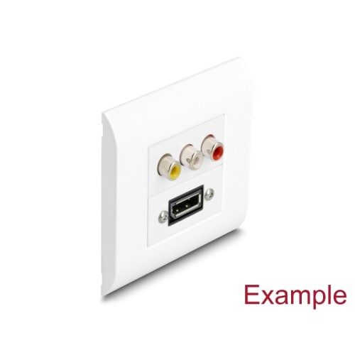 Delock Easy 45 Module Holder with Frame 80 x 80 mm white