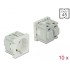 Delock Easy 45 Grounded Power Socket 45 x 45 mm 10 pieces