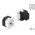 Delock Easy 45 Grounded Power Socket with a 45° arrangement 45 x 45 mm 10 pieces