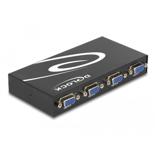 Delock Switch VGA 4 port manual bidirectional