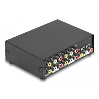 Delock Switch Audio / Video 4 port manual bidirectional 2