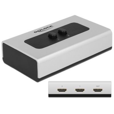 Delock Switch 4K HDMI 2 port manual bidirectional