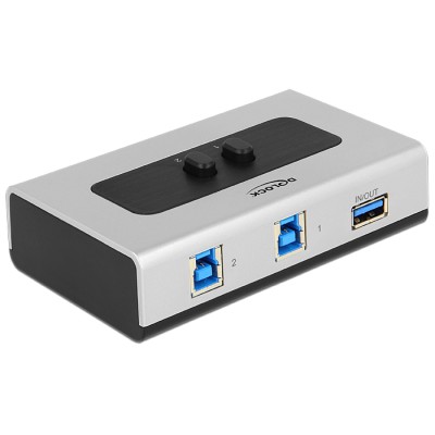 Delock Switch USB 3.0 2 port manual bidirectional