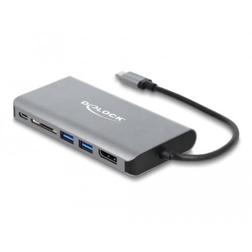 Delock USB Type-C™ Docking Station 4K - HDMI / DP / USB / SD / LAN / PD 3.0