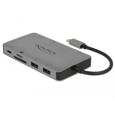 Delock USB Type-C™ Docking Station 4K - HDMI / VGA / USB 3.1 / SD / LAN / PD 3.0 2