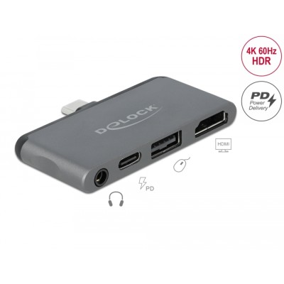 Delock Mini Docking Station for iPad Pro / Mobile Devices with 4K 60 Hz