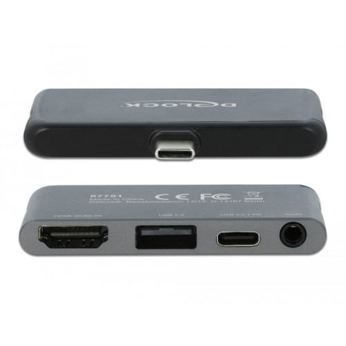 Delock Mini Docking Station for iPad Pro / Mobile Devices with 4K 60 Hz