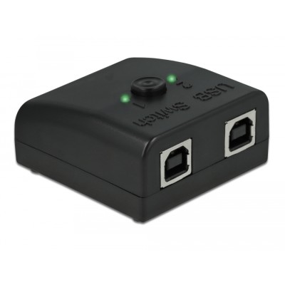 Delock RS-232 Switch and Splitter 1 x Serial DB9 to 2 x USB 2.0 Type-B bidirectional 2