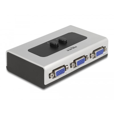 Delock Switch VGA 2 port manual bidirectional