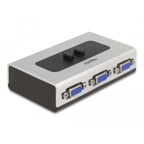Delock Switch VGA 2 port manual bidirectional