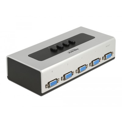 Delock Switch VGA 4 port manual bidirectional