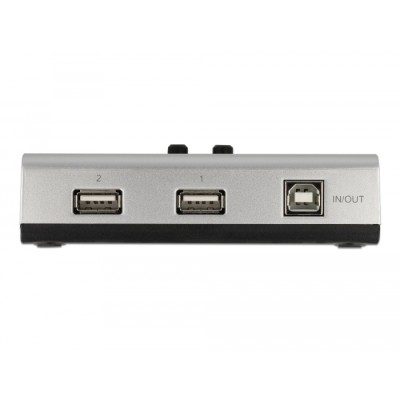 Delock Switch USB 2.0 with 1 x Type-B female to 2 x Type-A female manual bidirectional 2