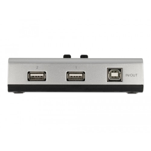 Delock Switch USB 2.0 with 1 x Type-B female to 2 x Type-A female manual bidirectional