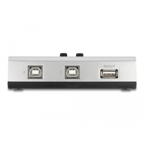 Delock Switch USB 2.0 with 2 x Type-B female to 1 x Type-A female manual bidirectional