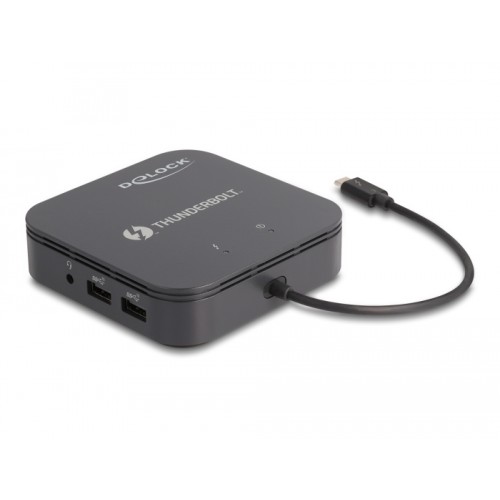 Delock Thunderbolt™ 3 Mini Docking Station 8K - DisplayPort / HDMI / USB / LAN / Audio / PD 3.0