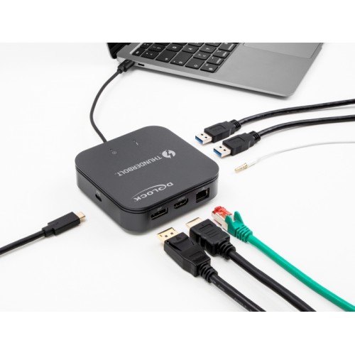 Delock Thunderbolt™ 3 Mini Docking Station 8K - DisplayPort / HDMI / USB / LAN / Audio / PD 3.0