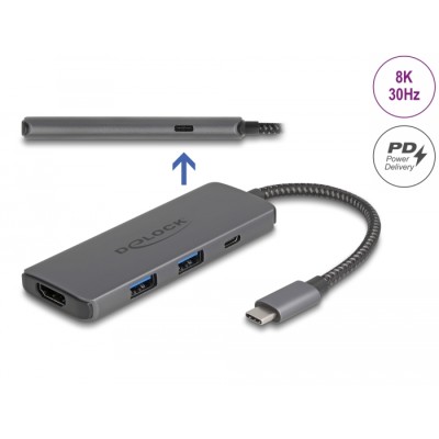 Delock USB Type-C™ Docking Station 8K - HDMI / USB / PD 3.0 100 W