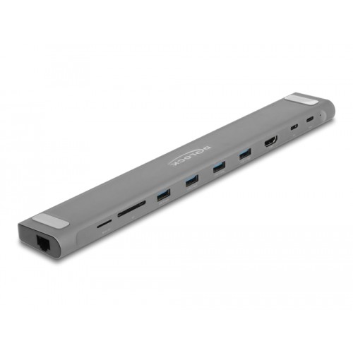 Delock USB Type-C™ Slim Docking Station 4K - HDMI / USB 3.2 Gen 1 / LAN / SD / PD 3.0