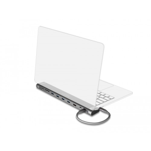 Delock USB Type-C™ Slim Docking Station 4K - HDMI / USB 3.2 Gen 1 / LAN / SD / PD 3.0
