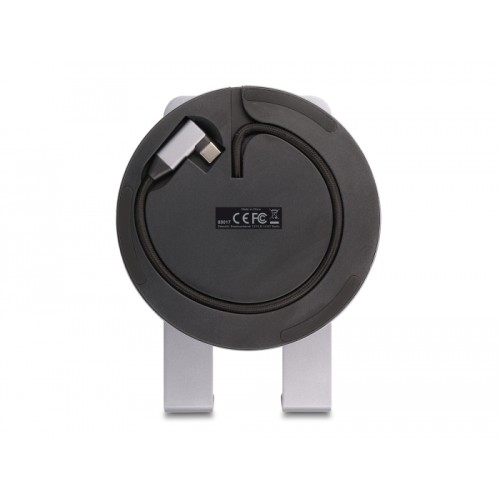 Delock Tablet and Laptop Docking Station 4K with integrated holder - HDMI / USB / Hub / SD / Micro SD / PD 3.0 - 360° rotateable