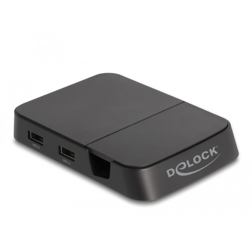Delock Smartphone Docking Station 4K with integrated holder - HDMI / USB / Hub / SD / Micro SD for Android or Windows