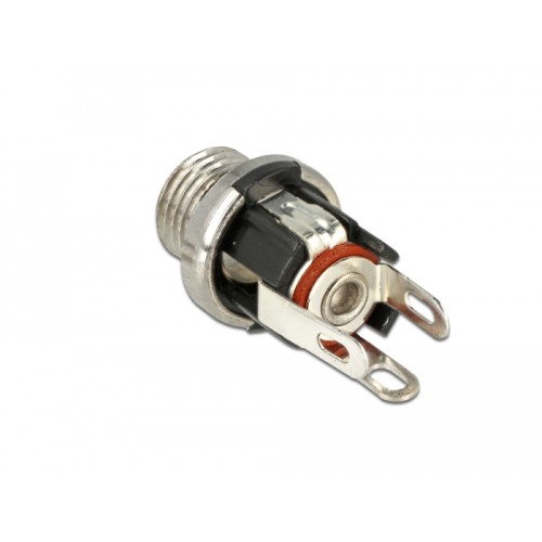 Delock Connector DC 5.5 x 2.1 x 9.5 mm female bulkhead soldering version