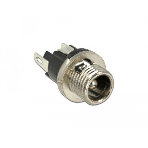 Delock Connector DC 5.5 x 2.5 x 9.5 mm female bulkhead soldering version