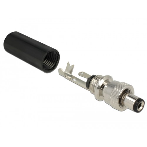 Delock Connector DC 5.5 x 2.5 mm with 9.5 mm length male soldering version