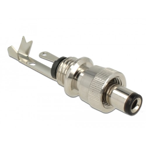 Delock Connector DC 5.5 x 2.5 mm with 9.5 mm length male soldering version