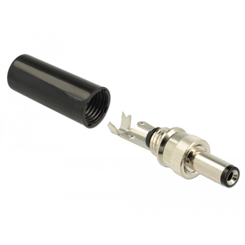 Delock Connector DC 5.5 x 2.1 mm with 12.0 mm length male soldering version