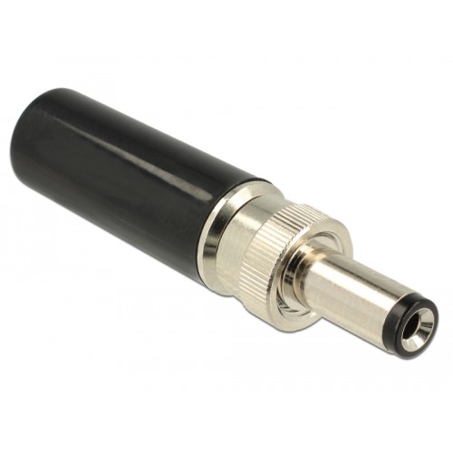 Delock Connector DC 5.5 x 2.1 mm with 12.0 mm length male soldering version
