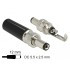 Delock Connector DC 5.5 x 2.5 mm with 12.0 mm length male soldering version