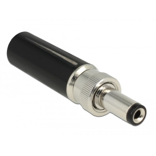 Delock Connector DC 5.5 x 2.5 mm with 12.0 mm length male soldering version