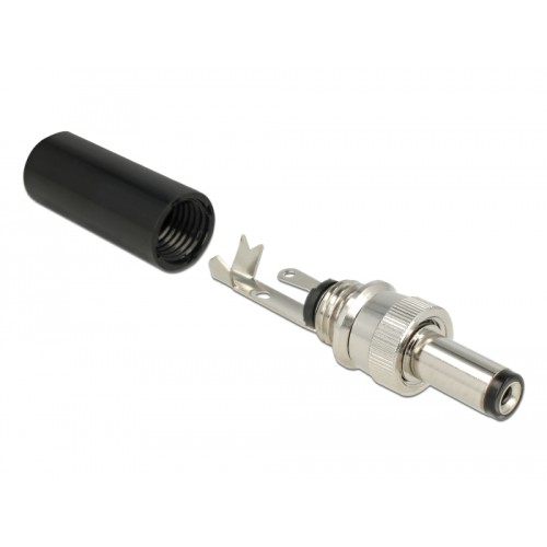Delock Connector DC 5.5 x 2.5 mm with 12.0 mm length male soldering version