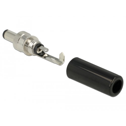 Delock Connector DC 5.5 x 2.5 mm with 12.0 mm length male soldering version