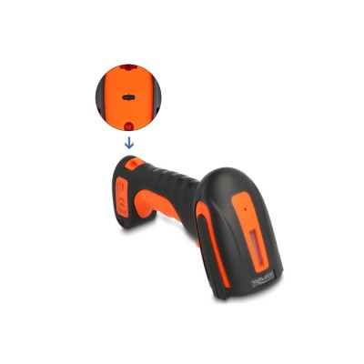 Delock Industrial Barcode Scanner 1D and 2D for 2.4 GHz, Bluetooth or USB 2