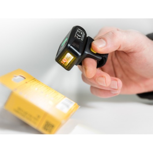 Delock Ring Barcode Scanner 1D and 2D with 2.4 GHz or Bluetooth