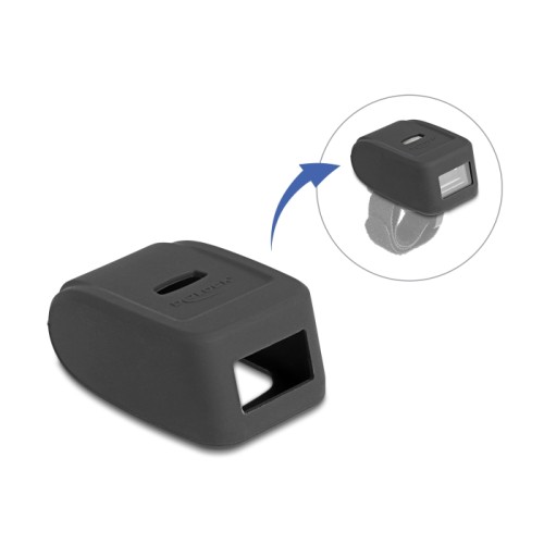 Delock Ring Barcode Scanner 1D and 2D with 2.4 GHz or Bluetooth