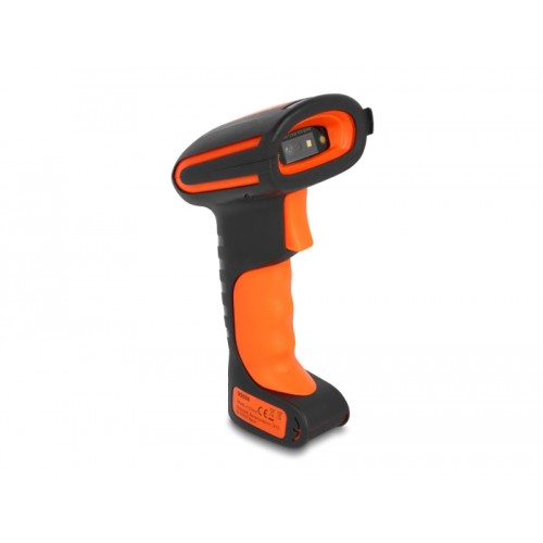 Delock Industrial Barcode Scanner 1D and 2D for 2.4 GHz or Bluetooth with inductive charging station