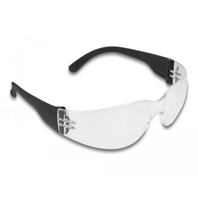 Delock Safety Glasses with temples clear lenses