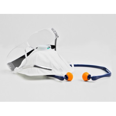 Delock Safety Glasses with temples clear lenses 2