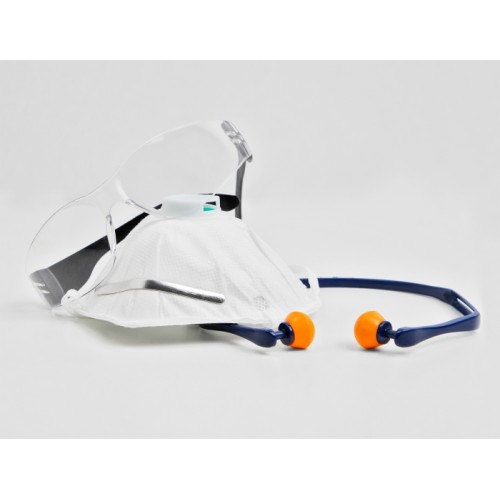 Delock Safety Glasses with temples clear lenses