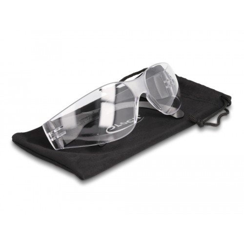 Delock Safety Glasses with temples clear lenses