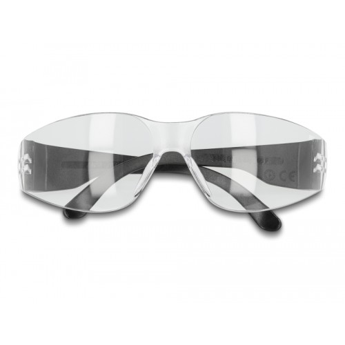 Delock Safety Glasses with temples clear lenses